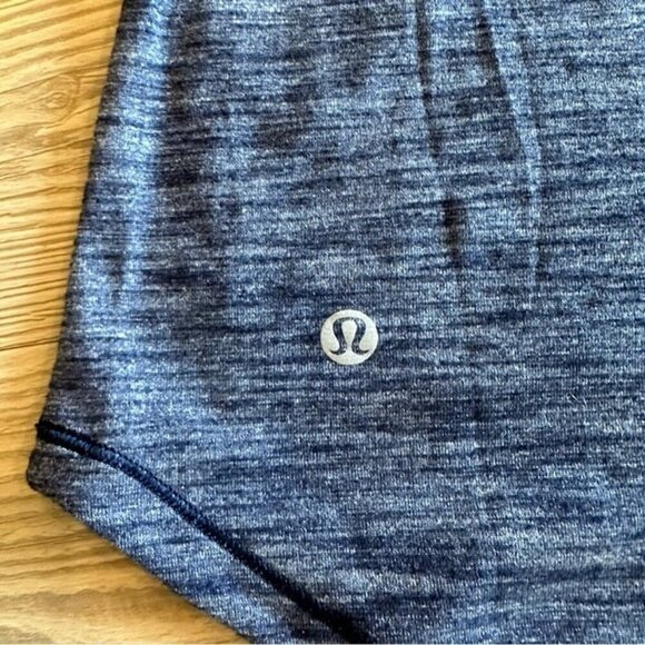Lululemon womens Intensi-Tee sz 2 Heathered Navy grey Short Sleeve Top athletic - Picture 5 of 8
